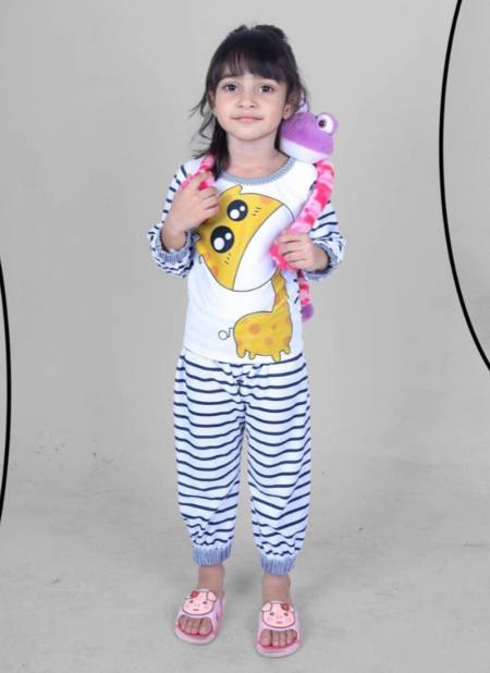 Purple Colour Casual Wear Stretchable Lycra Top And Pant Baby Girls Collection BABY 7 01